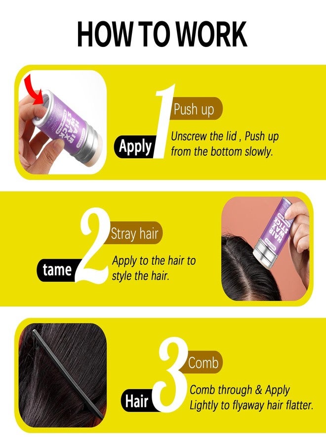 SWEET VIEW Hair Wax Stick, Flexible Hold Slick Back Hair Balm for Tame Flyaways, Frizz, Sleek Ponytails, Buns, Styling Accessory for Women, Girls - Image 5